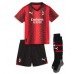 Camisa de Futebol AC Milan Yacine Adli #7 Equipamento Principal Infantil 2023-24 Manga Curta (+ Calças curtas)